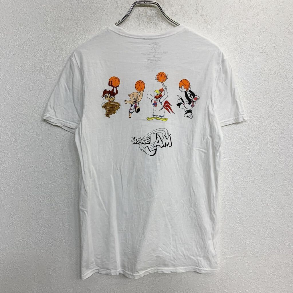 SPACE JAM 半袖 プリント Tシャツ Mサイズ スペースジャム キャラクターTシャツ ホワイト コットン 古着卸 アメリカ仕入 t2407-4558