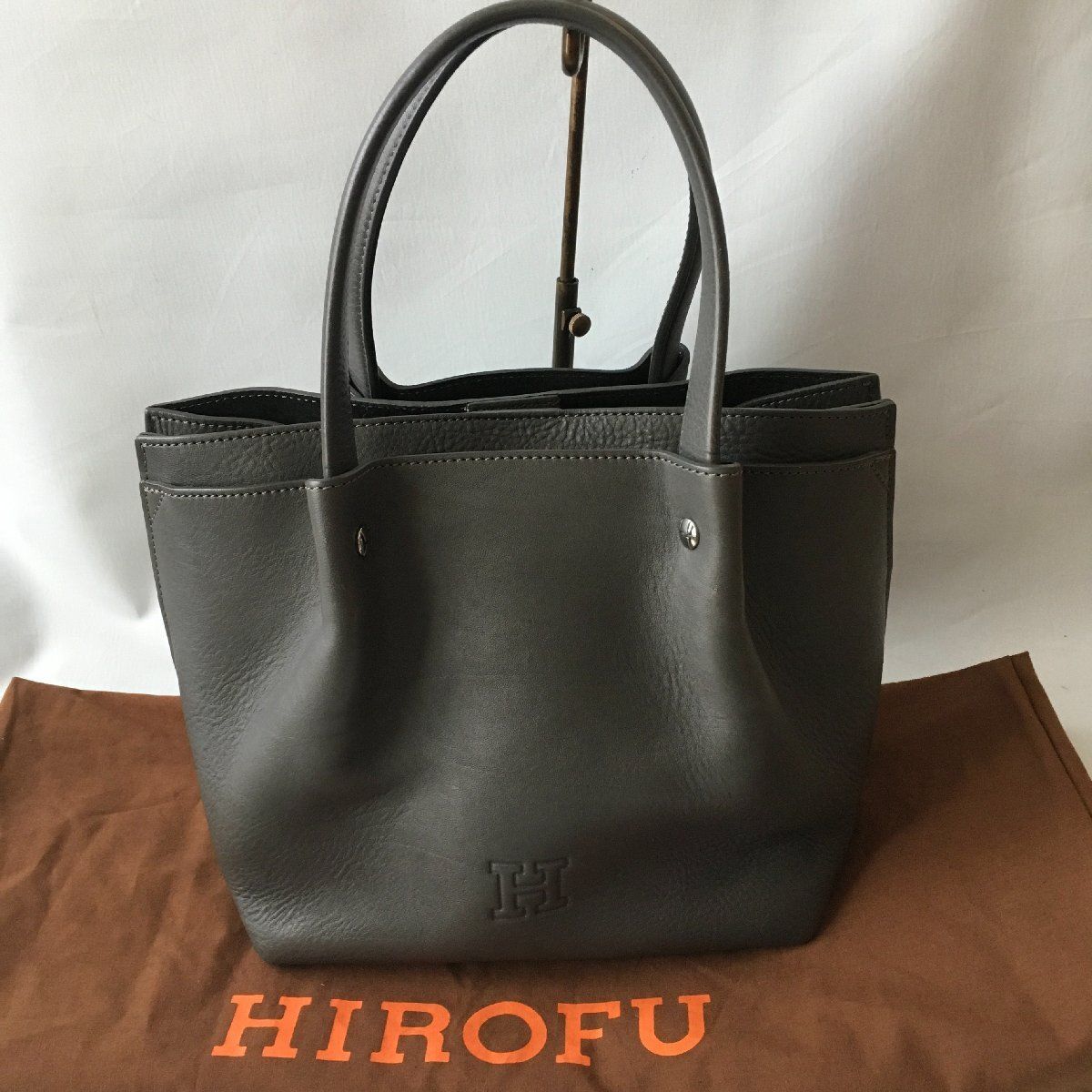 美品 HIROFU ヒロフ オレッキーノ レザー トート バッグ 定価 