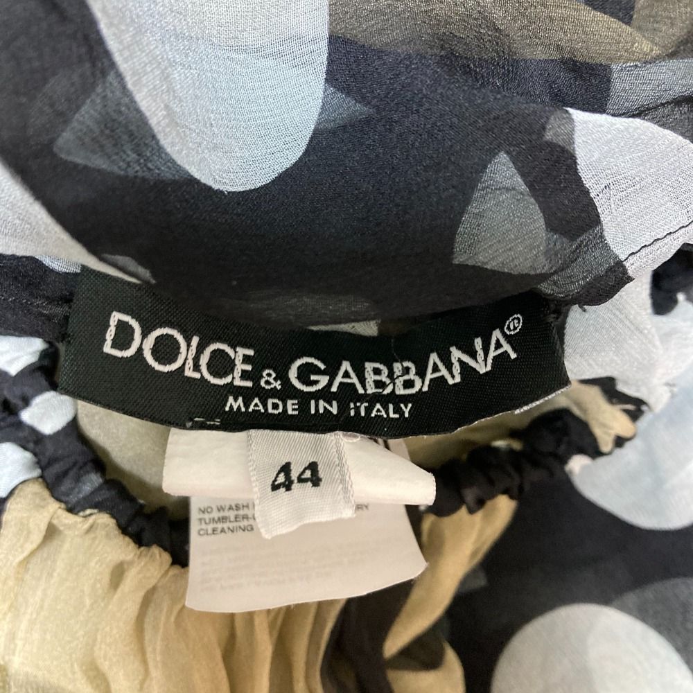 良品 DOLCE&GABBANA ドルチェアンドガッバーナ パネルドット シルク  