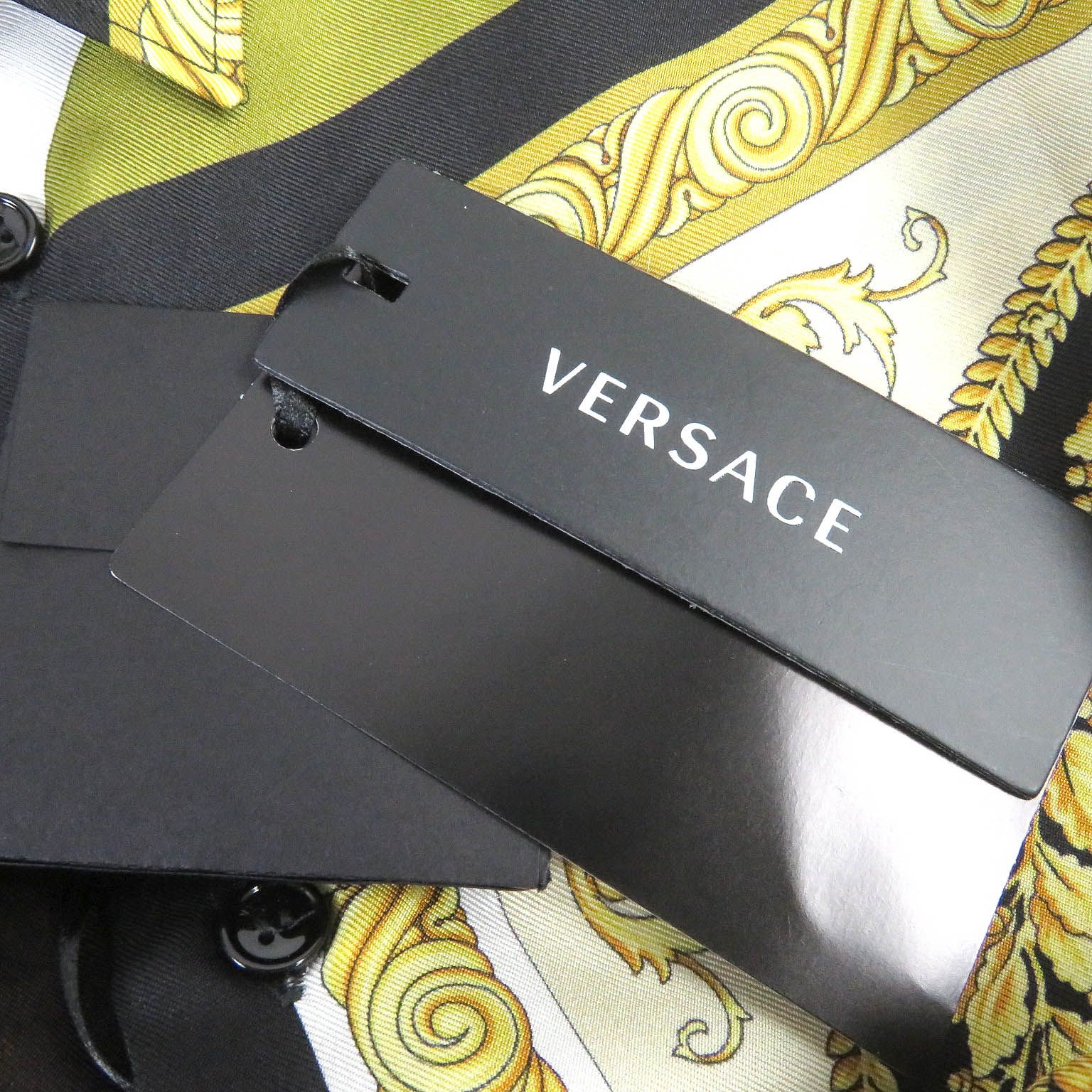 未使用品□VERSACE ヴェルサーチ 2020年製 A84050 シルク100