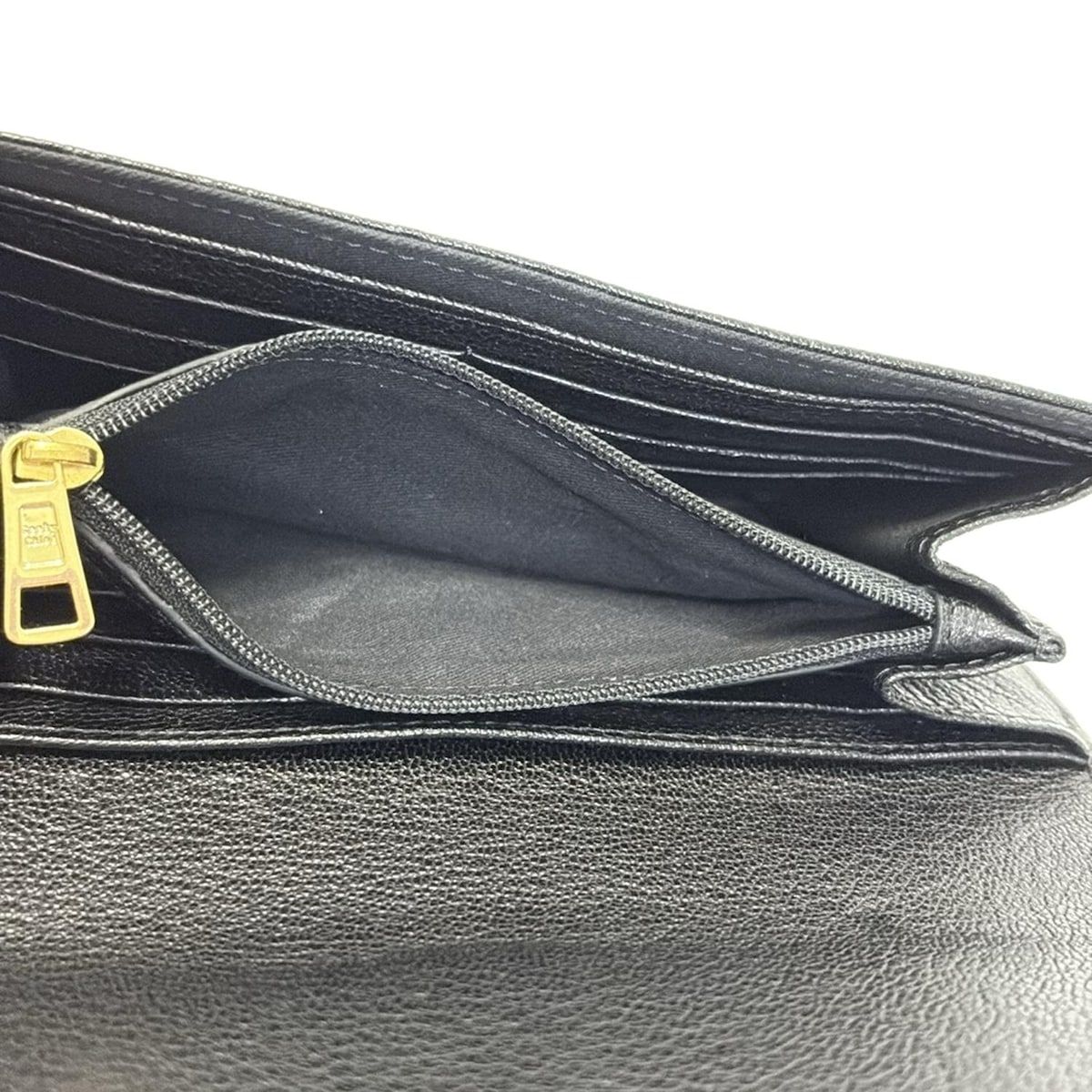 SEE BY CHLOE(シーバイクロエ) 長財布 ハナ 黒 レザー Hana ブラック