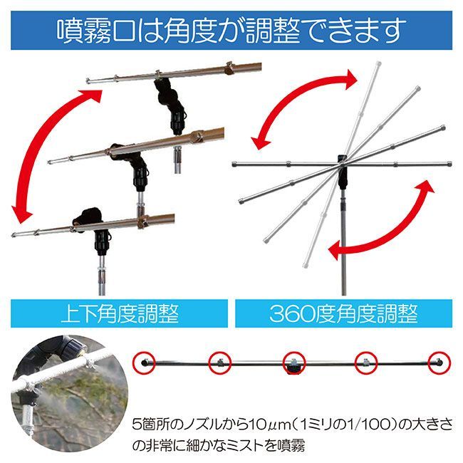 家庭用ミストシャワー 魔法のミストスタンド
