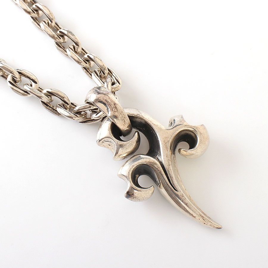 MT626 オニキス ネックレス K18WG 刻印 43cm 箱なし MT626 オニキス