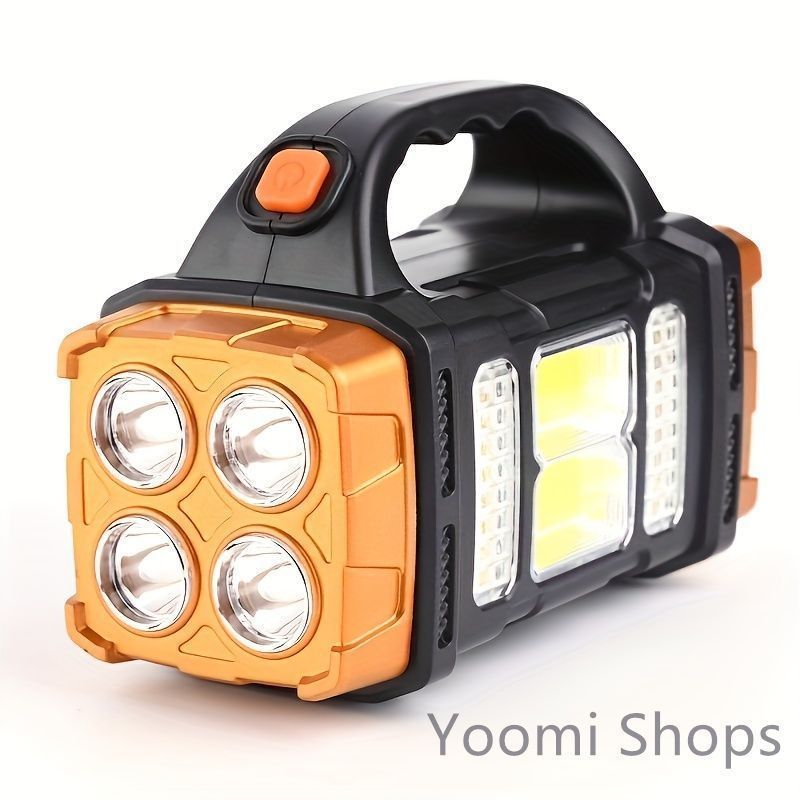 【新品未使用】懐中電灯 ポータブル 強力 LED 作業用懐中電灯USB充電式ハンドヘルド 4つの照明モード 屋外用 停電用 ランタン