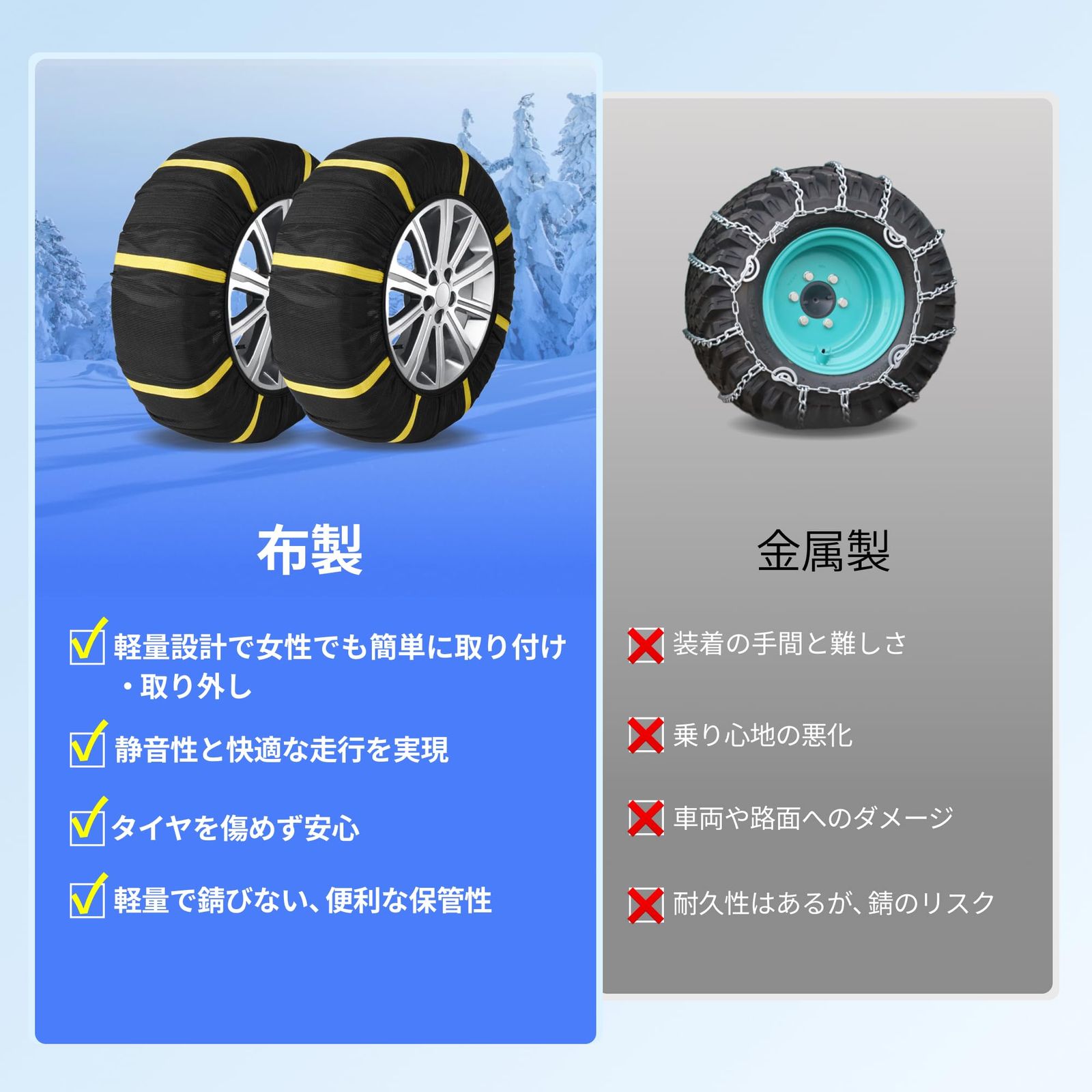 タイヤを傷つけない