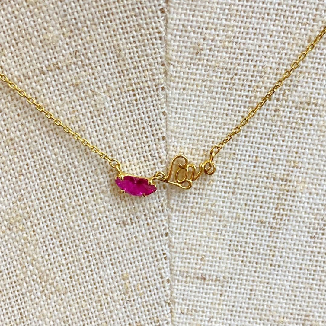 m4161 スタージュエリー ルビー ネックレス K18