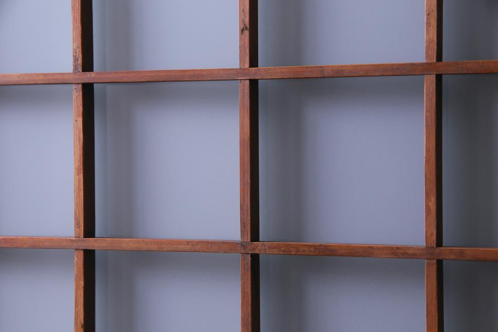 ガラス戸2枚セット ヒノキ材 オリジナルガラス 幅狭サイズ R-036019