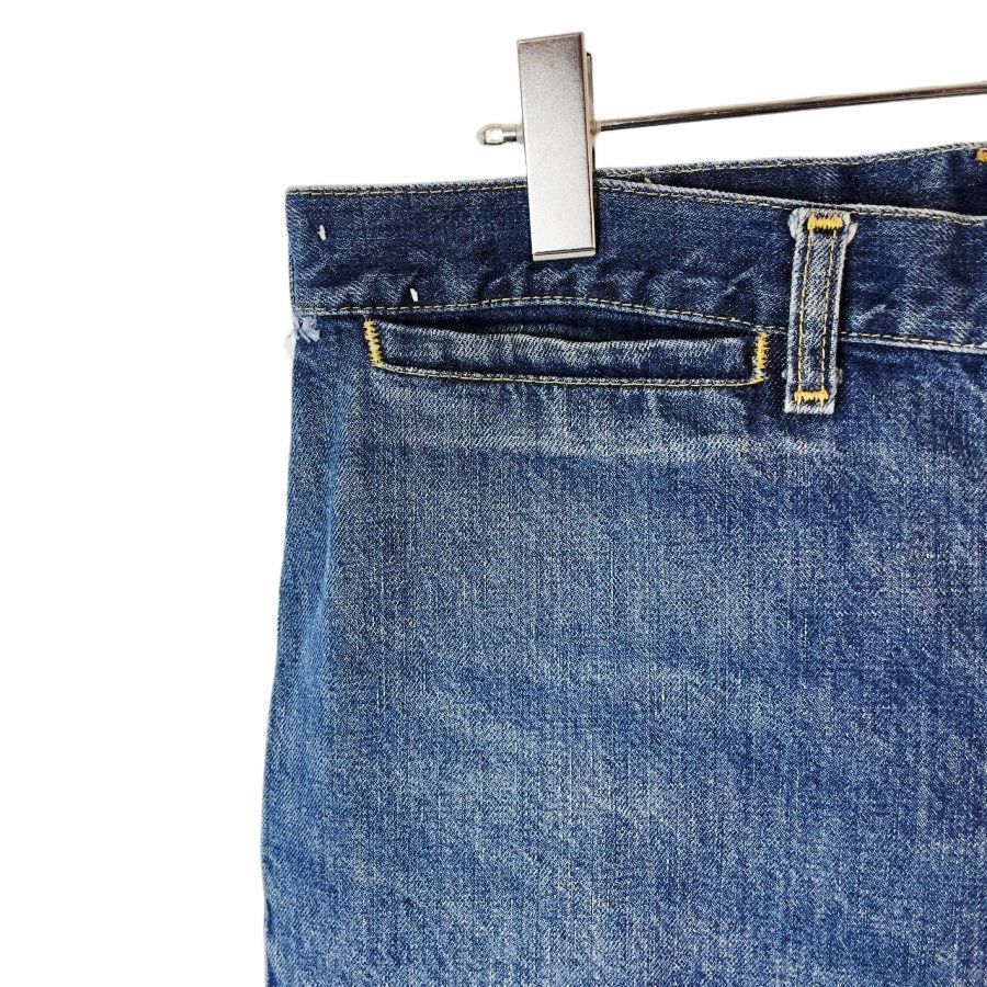 70s80sリーLeeデニムパンツウォッシュドデニム青ブルーコインポケット