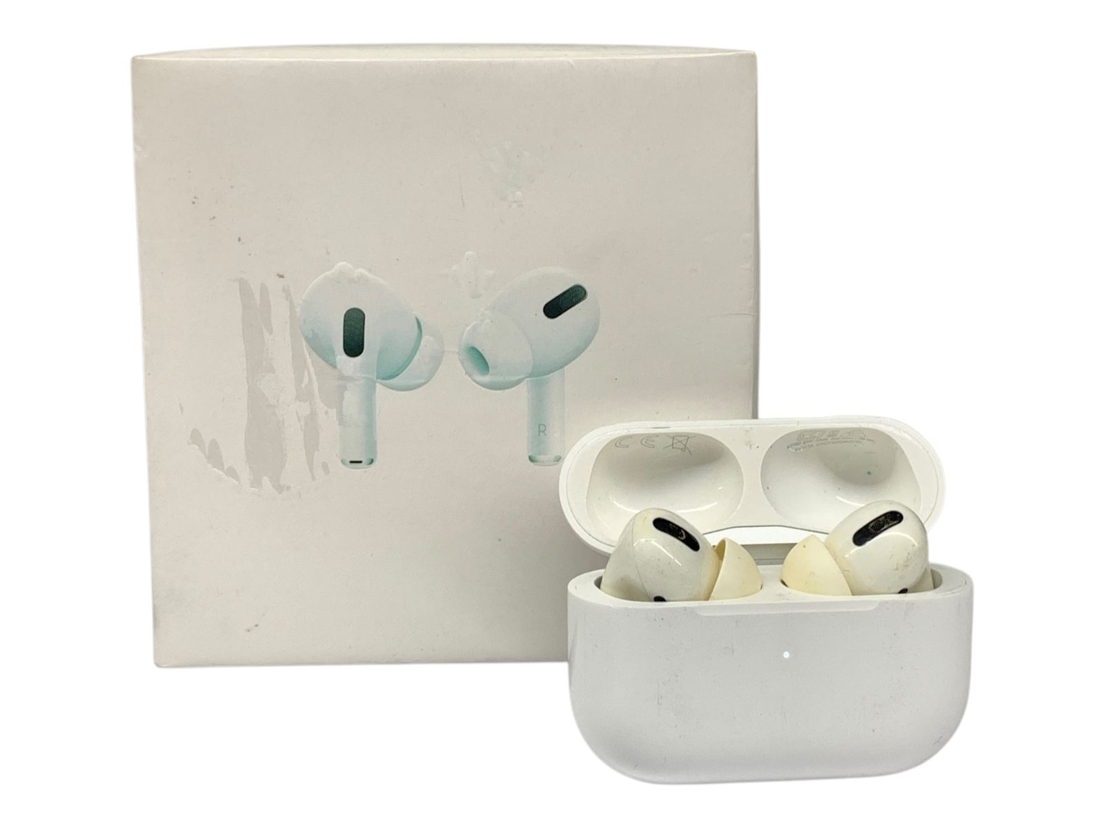 Apple アップル AirPods Pro エアポッズ プロ 2019年製 ワイヤレスイヤホン カナル型 アクティブノイズキャンセリング 外部音取り込みモード MWP22J|A ホワイト 家電|025