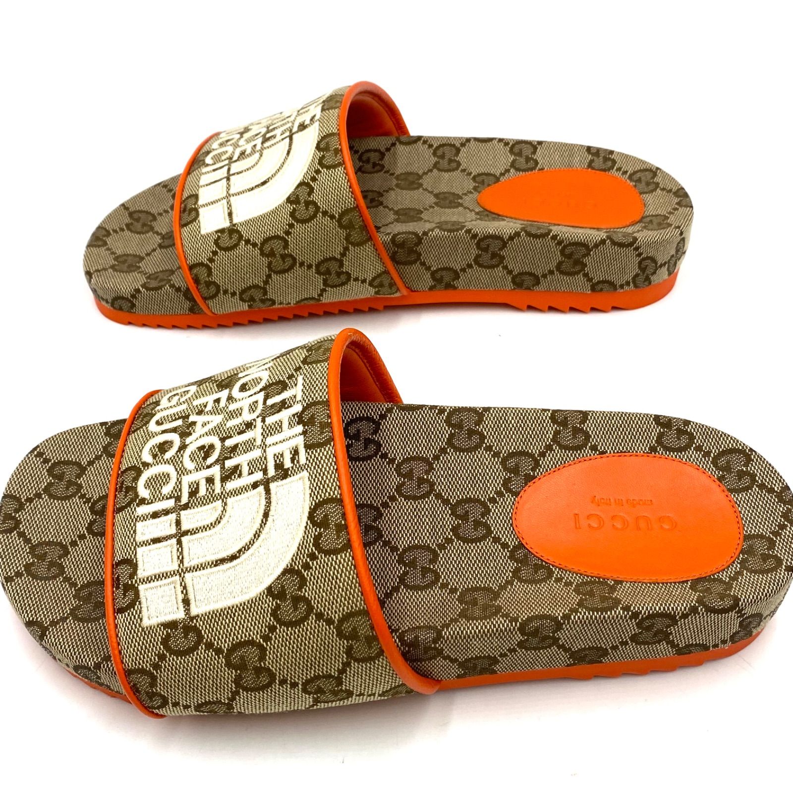GUCCI　グッチ　ミュール　サンダル　GGキャンバス　ベージュ　37C GUCCI】ミュール サンダル GGキャンバス 37C ブラウン系