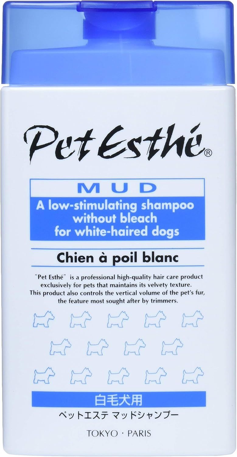 同梱不可 24個セット ニチドウ ペットエステペットエステマッドシャンプー白毛犬用350ml