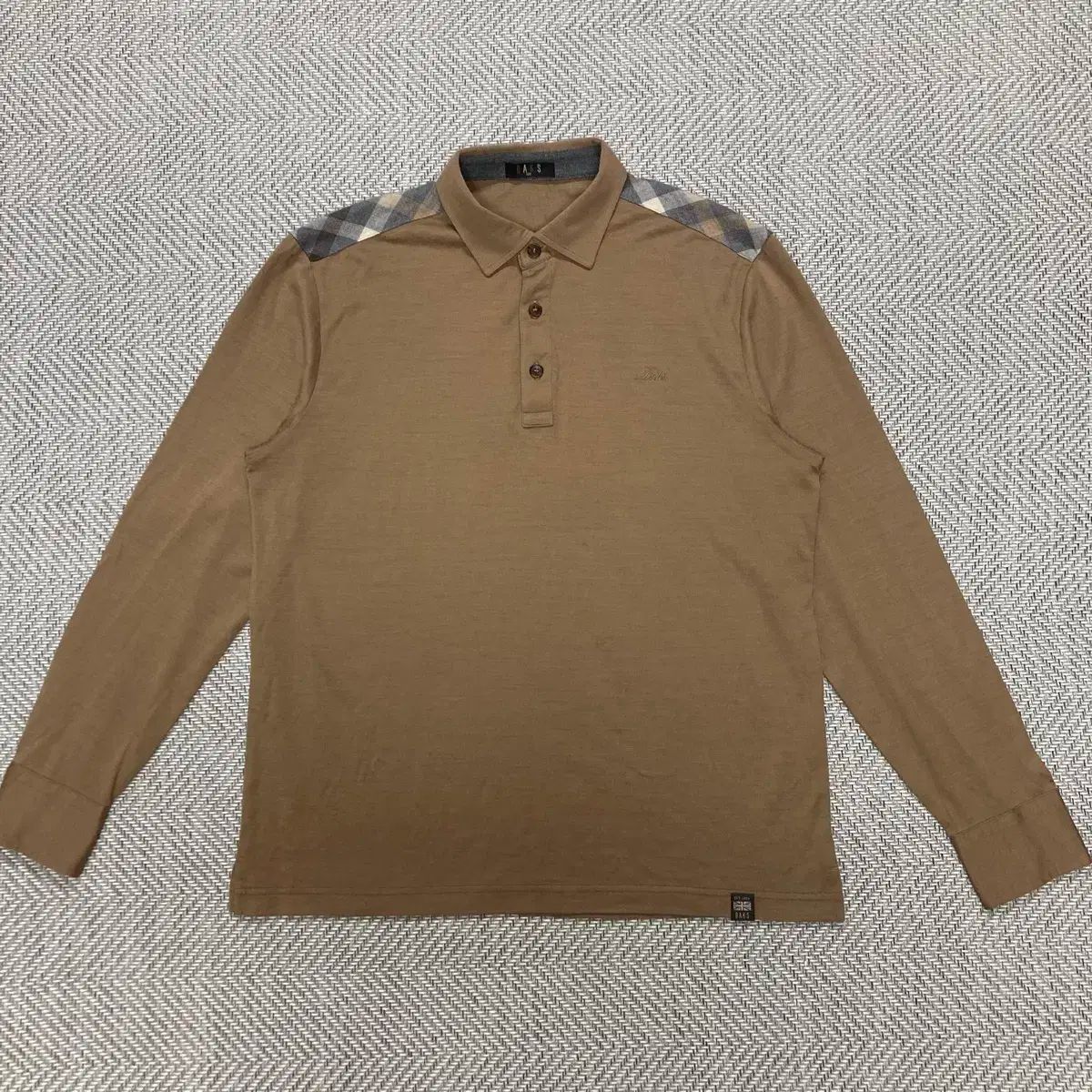 105 ダックス 茶色 ウール 長袖Tシャツ