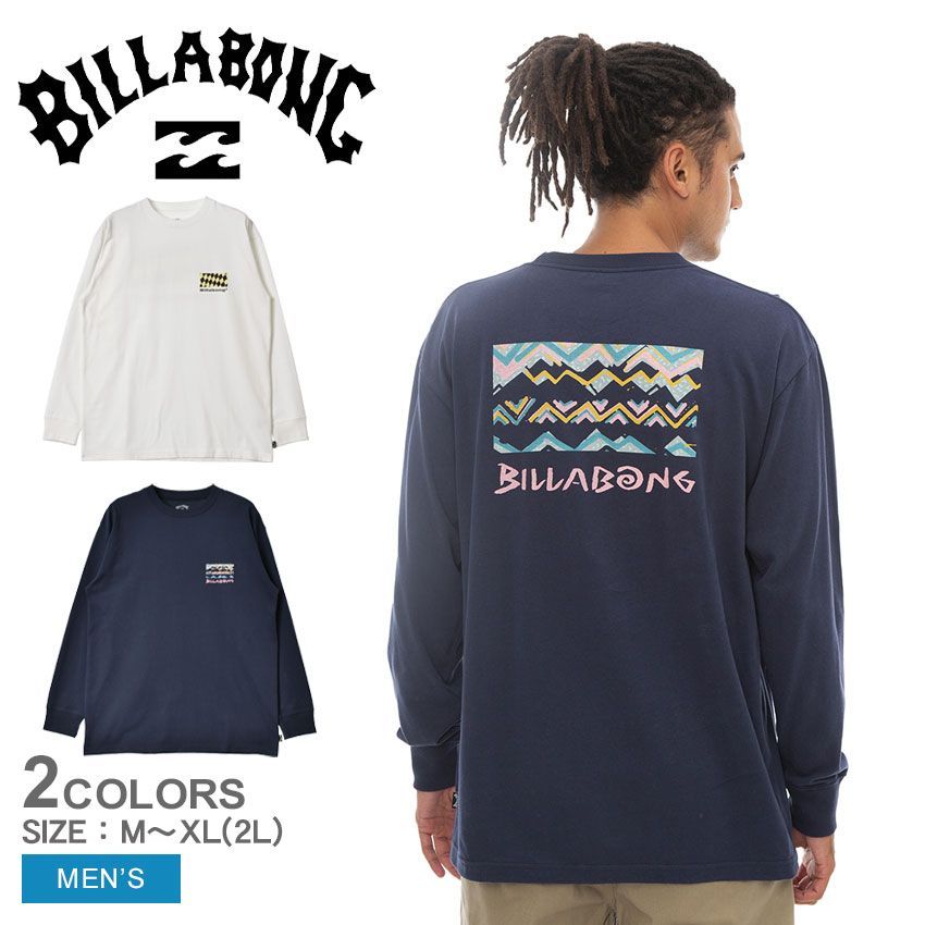 ビラボン 長袖Tシャツ BD011054 メンズ WAVE WASHED ロンＴ BILLABONG カラー:01.ダークネイビー 品番：2447-0167