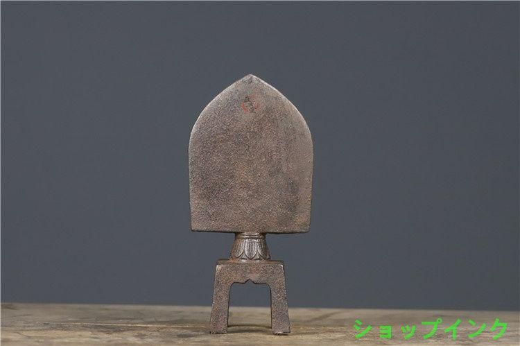 弥勒仏 仏像 鉄器 開運 風水 重厚 極細工 装飾品 工芸品 置物 仏教美術 鉄器 鉄仏 北魏仏像 ベンチ仏 三世仏 開運 風水 招財 辟邪 工芸