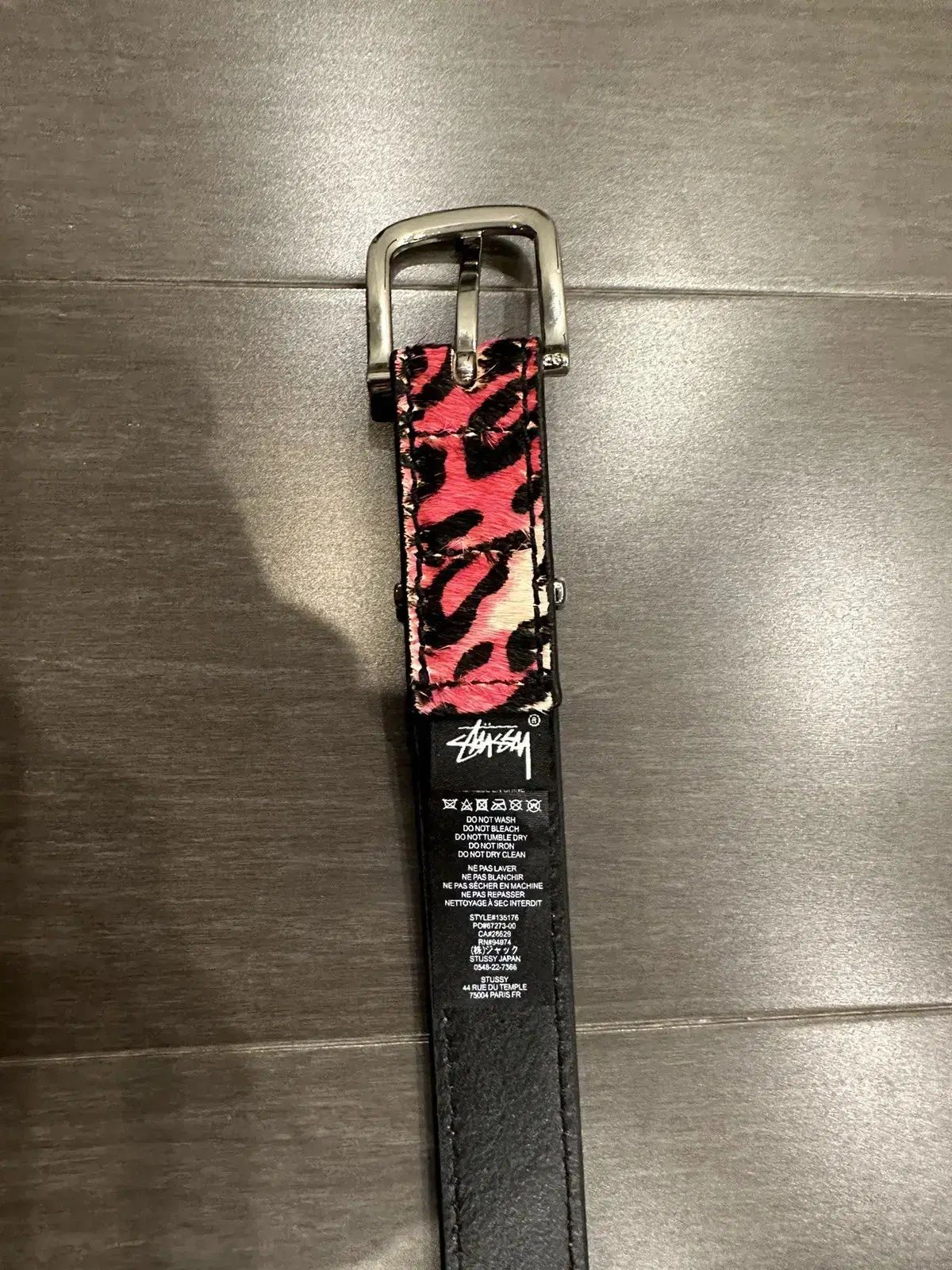 STUSSY(ステューシー) 馬 ヘア レオパード パターン ベルト L