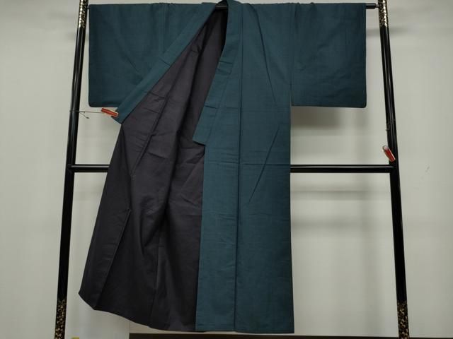 平和屋着物●男性 紬 アンサンブル 100亀甲 正絹 CAAX4570ut