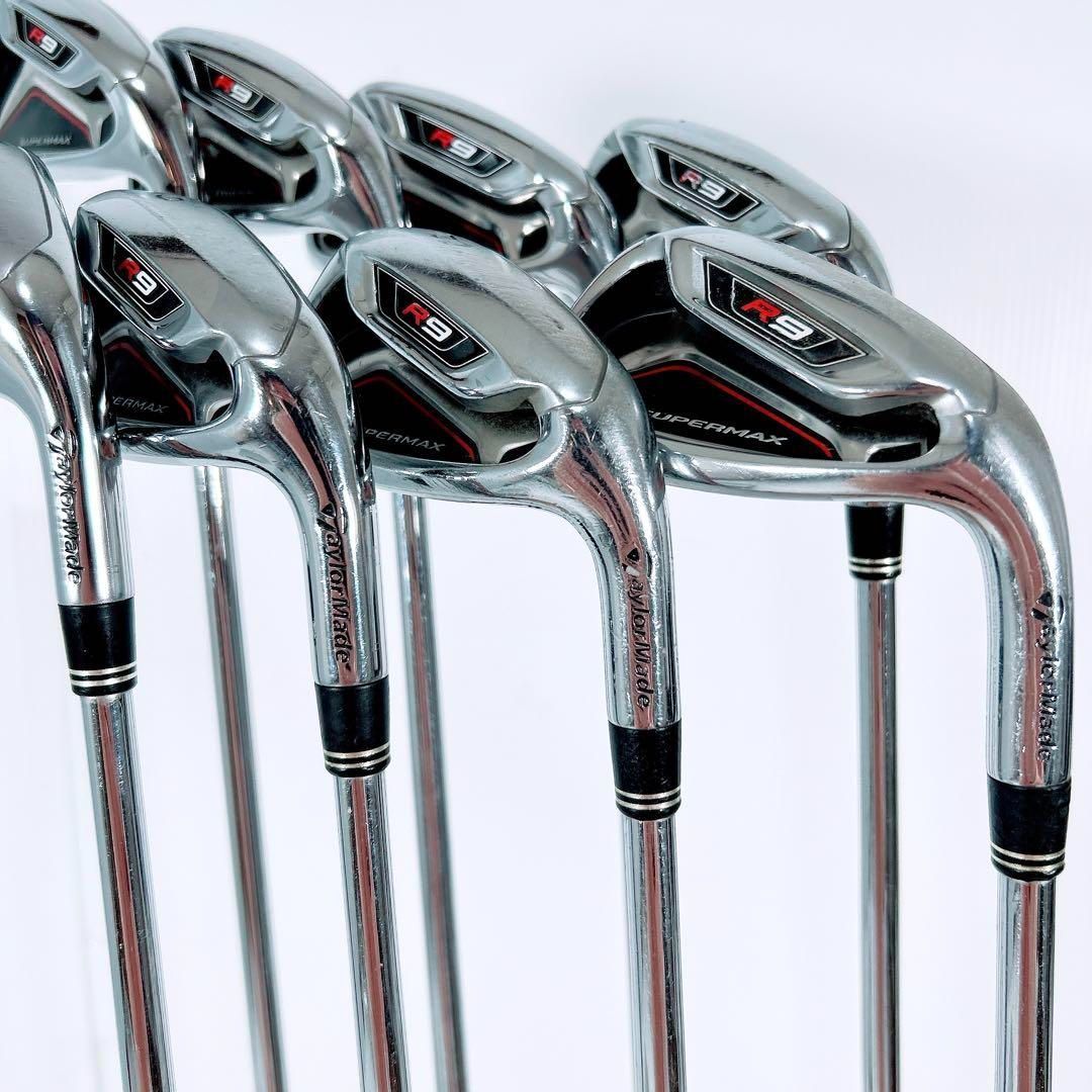チ85☆テーラーメイド R9 MAX 8本アイアンセット S 純正 Motore チ85