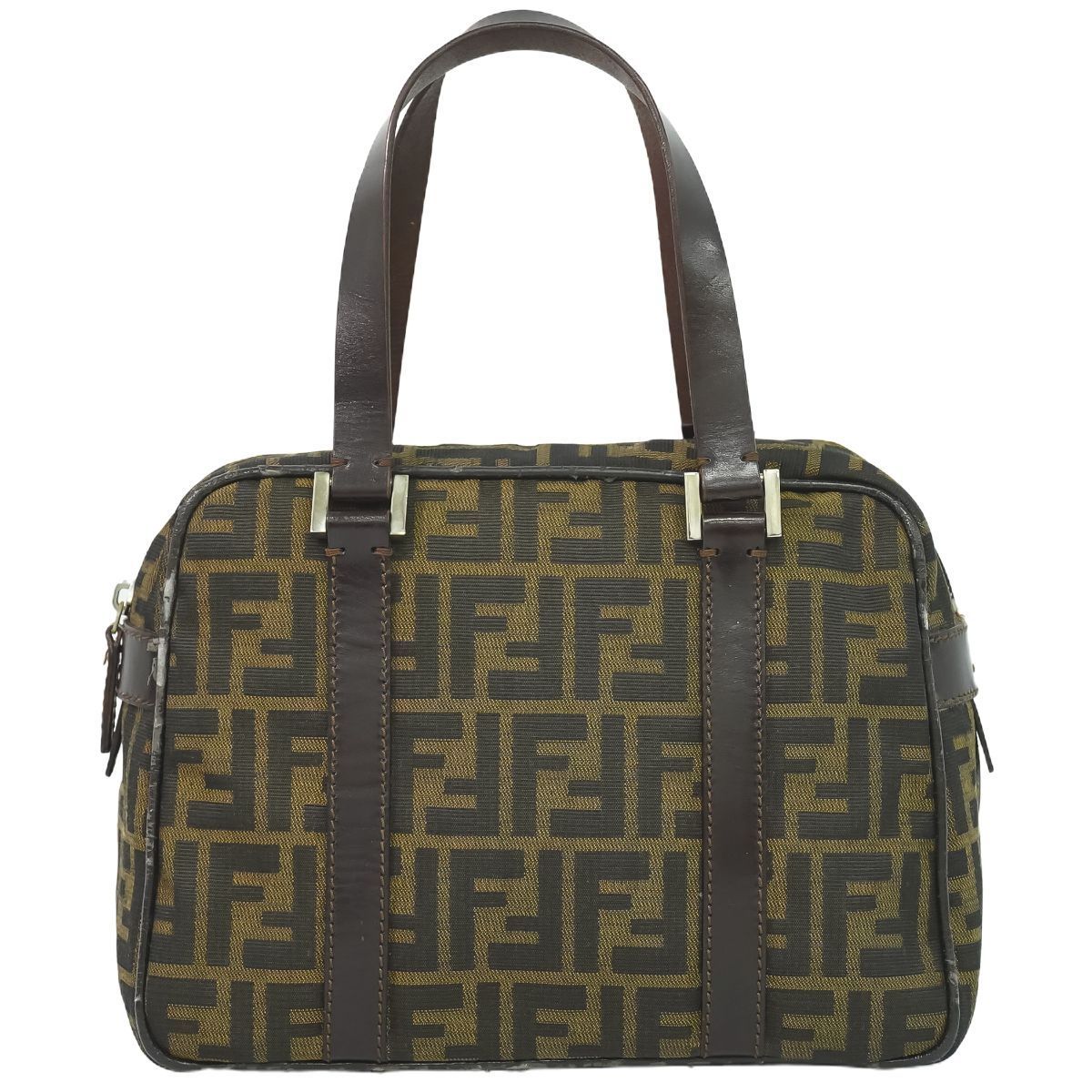 本物 フェンディ FENDI ズッカ ハンドバッグ ミニ ボストンバッグ