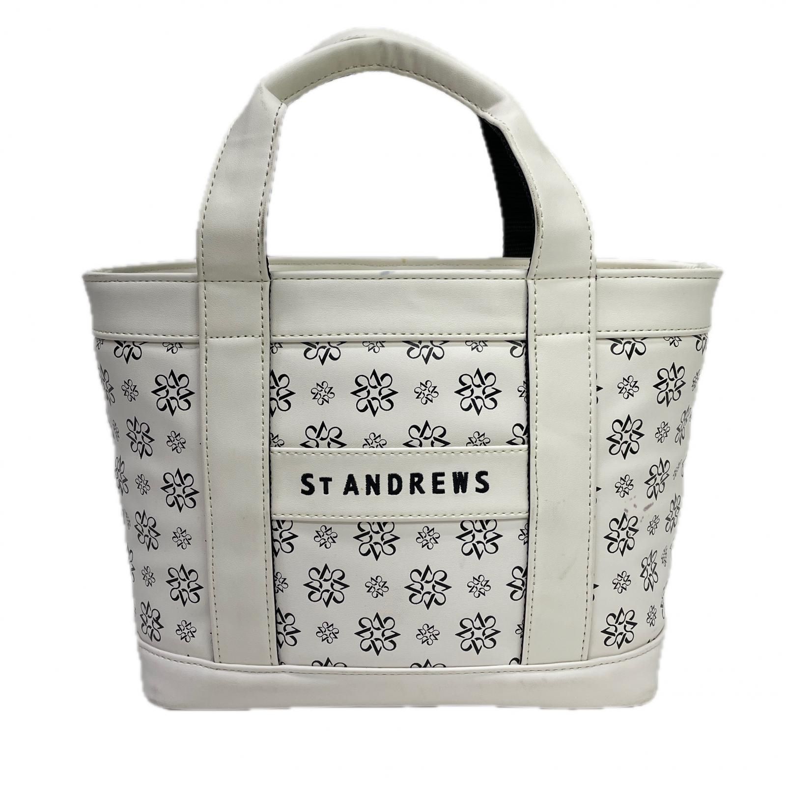 中古 セントアンドリュース StANDREWS カートバッグ 白 ホワイト
