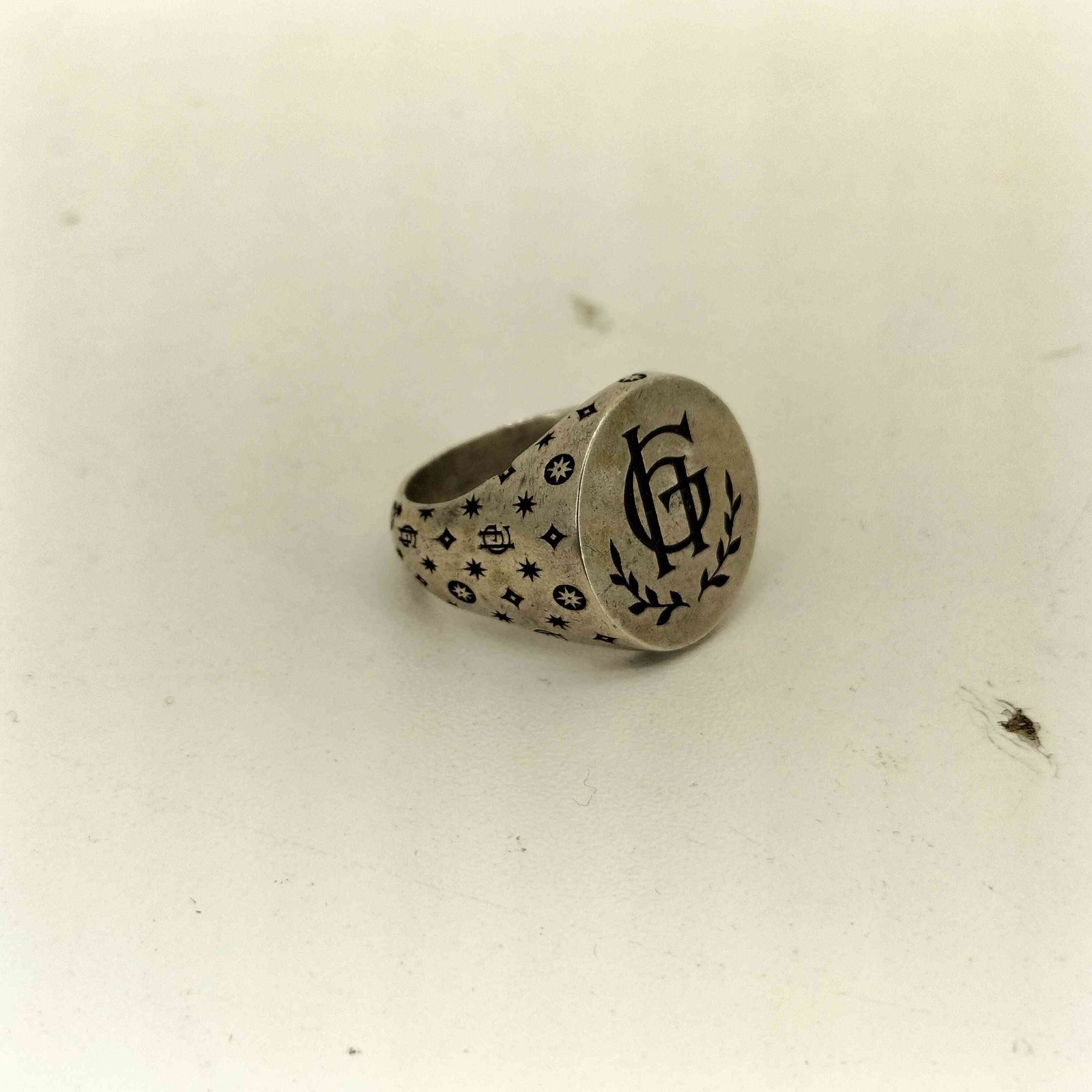 グラッドハンド GLADHAND RING FAMILY CREST STERLING USA刻印 シルバーリング メンズ 15号