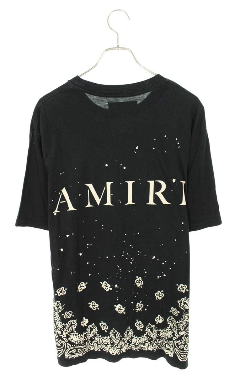 アミリ BANDANA BLEACH MA TEE バックロゴバンダナ柄Tシャツ