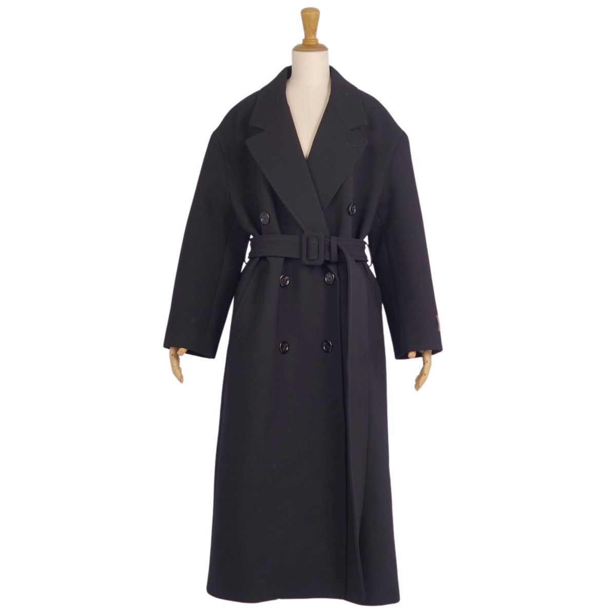 グッチ GUCCI コート ロングコート ダブルブレスト ウール アウタ