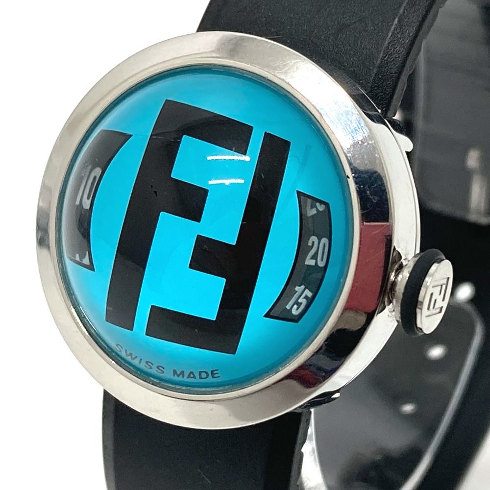 フェンディ 8010-L FFロゴ ドーム型 ブースラ クオーツ 腕時計