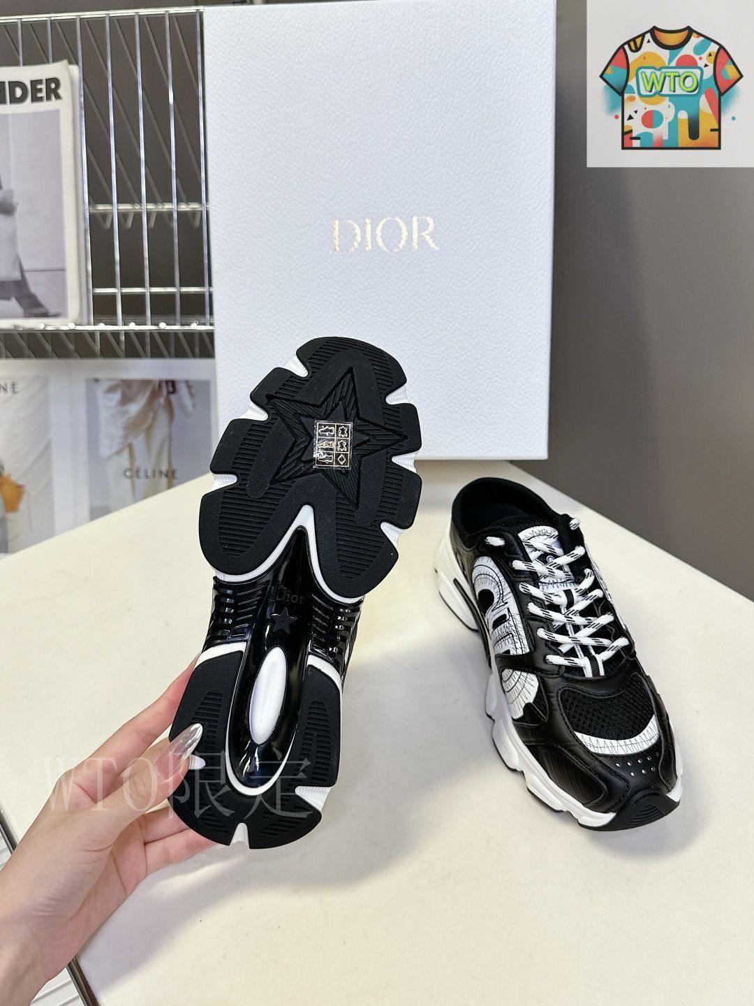 【軽やかにお出かけ☆】Dior Chrono スニーカー DIOR | Dior Chrono スニーカー メッシュ & スエードカーフスキン