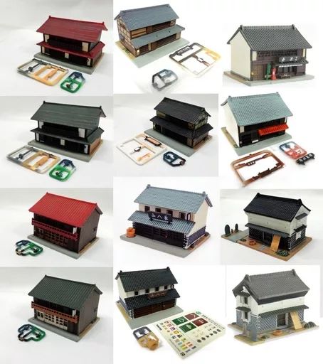 中古】鉄道模型 全12種セット 1/150 「ジオコレ 街並み