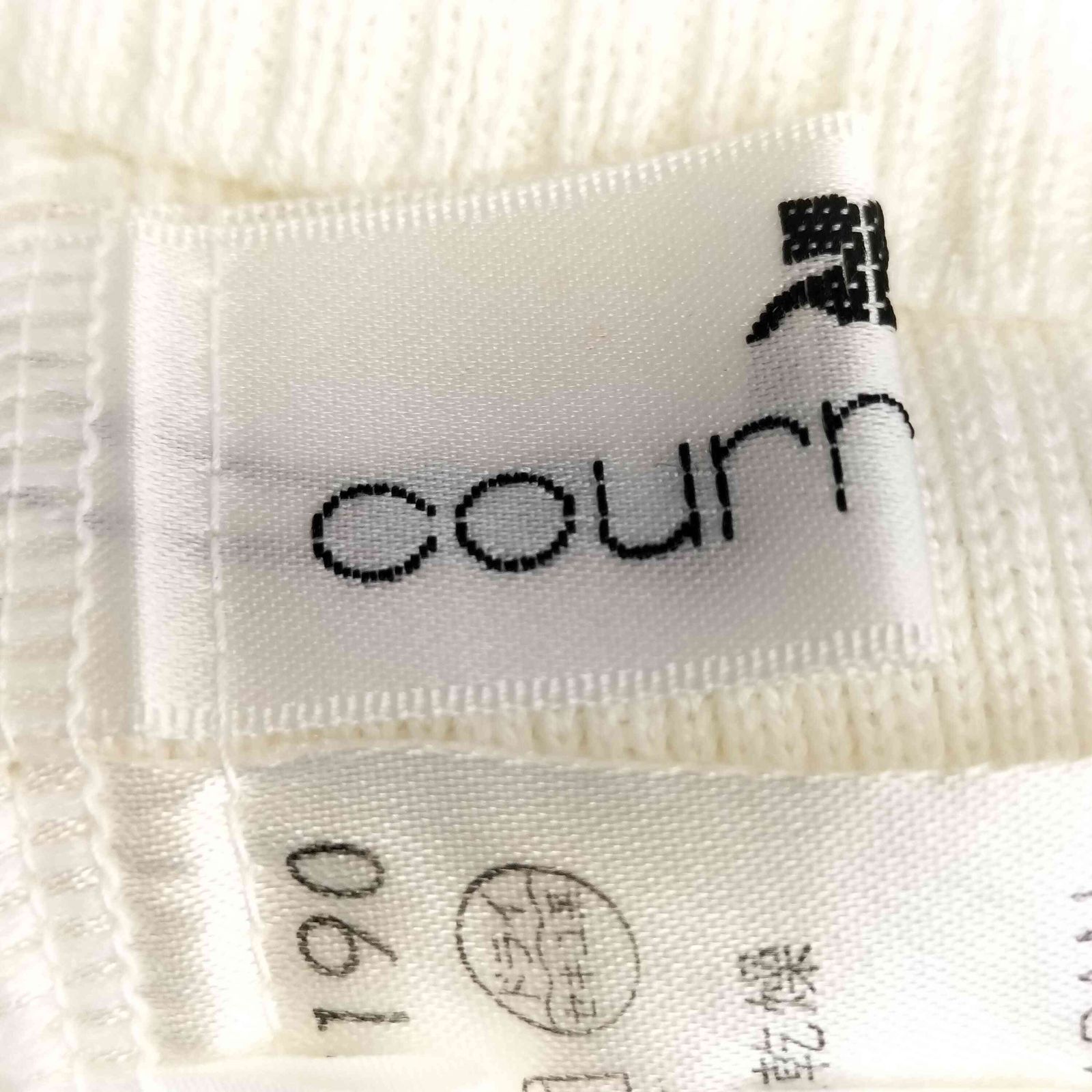 Courrèges クレージュ ベストロゴ刺繍ニットレディース