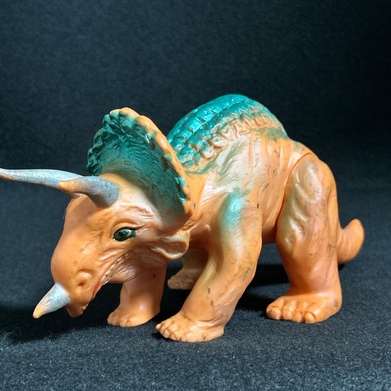 トリケラトプス マルサン ソフビ 当時物 恐竜 怪獣 レトロ おもちゃ
