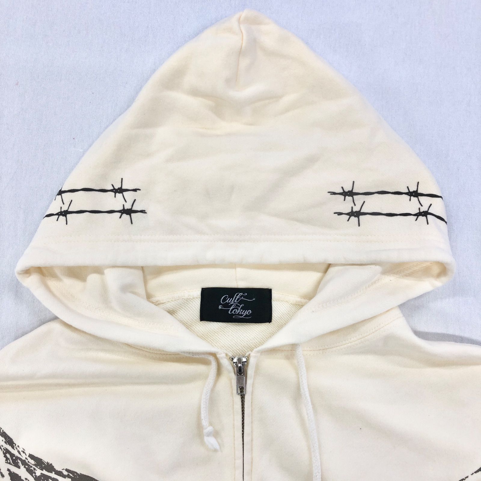 culttokyo 香椎かてぃ 日本製 ウィングデザイン プリントジップ 