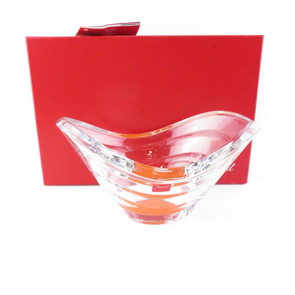 Baccarat バカラ ウェーブ ウェーブボウル バカラウェーブレッドカラー Baccarat バカラ ウェーブ ウェーブボウル バカラウェーブレッドカラー