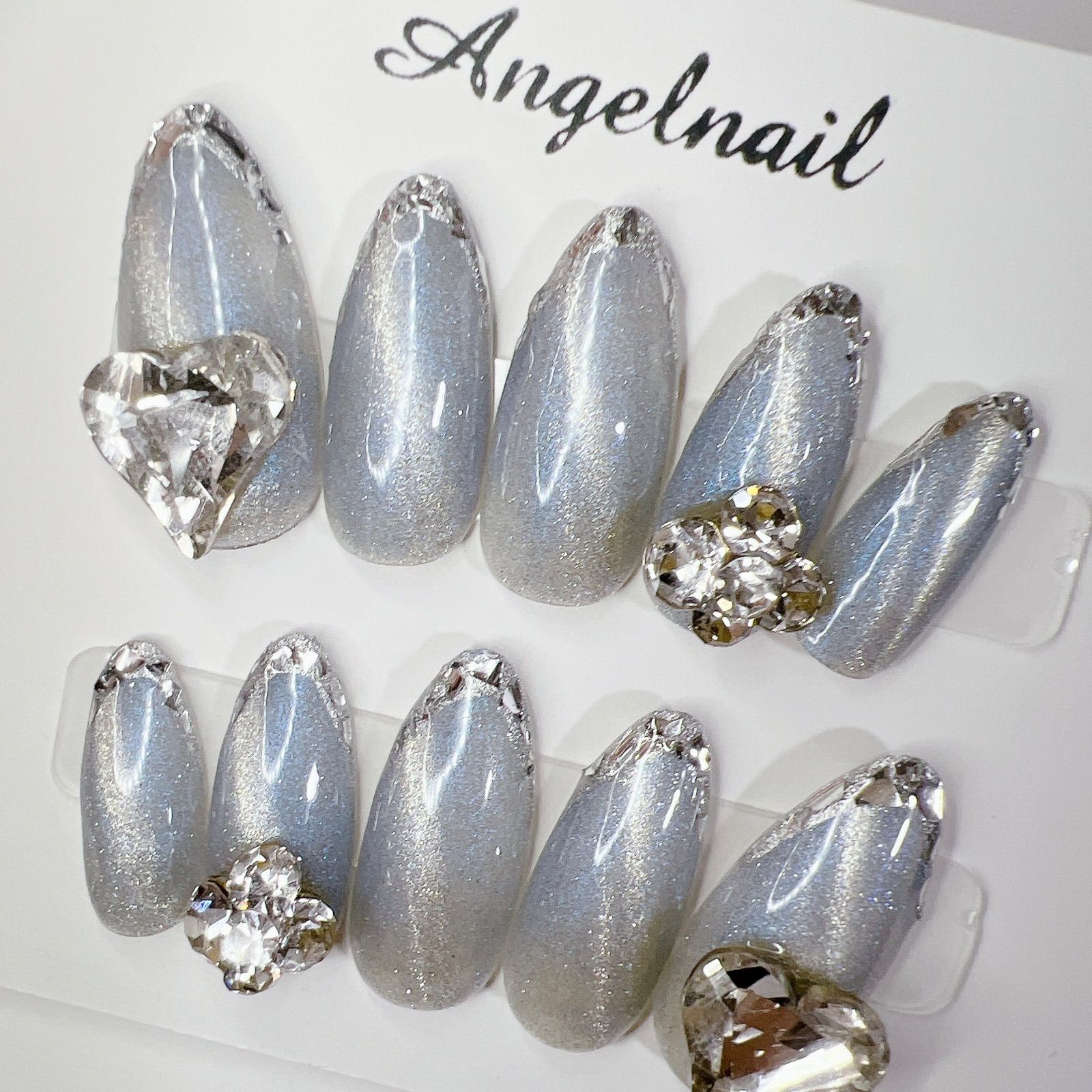 ネイルチップ オーダー ワンホン 韓国 マグネット フレンチガーリー 3d 蝶々 ネイルチップ オーダー ワンホン 韓国 マグネット フレンチガーリー 3d