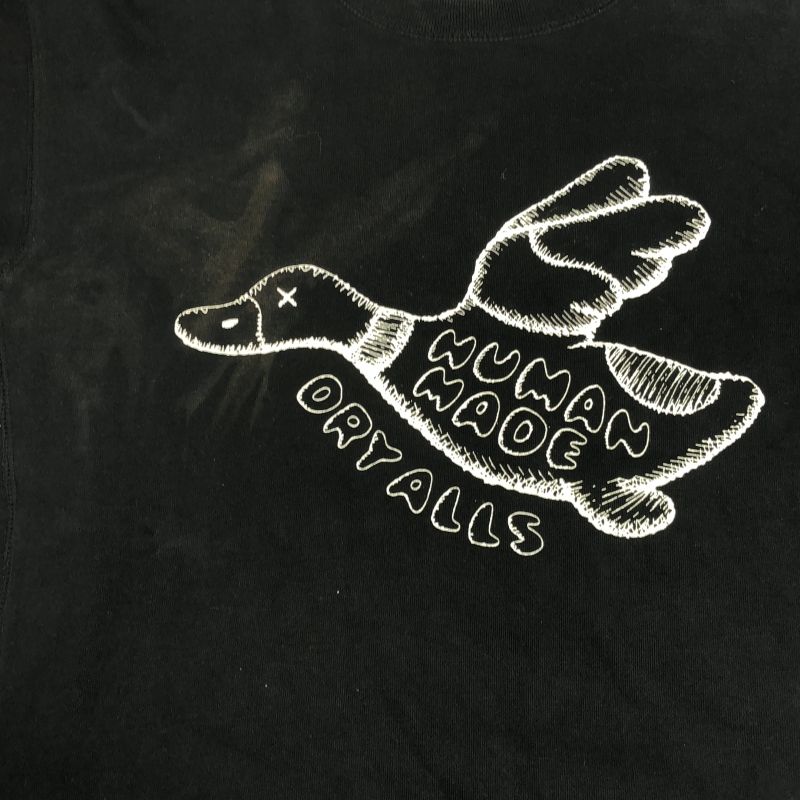 中古】HUMAN MADE×KAWS スウェット L 状態考慮 ヒューマンメイド[92 