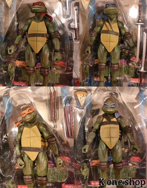 4個セット【ミュータント・タートルズ リアルフィギュア 】TMNT