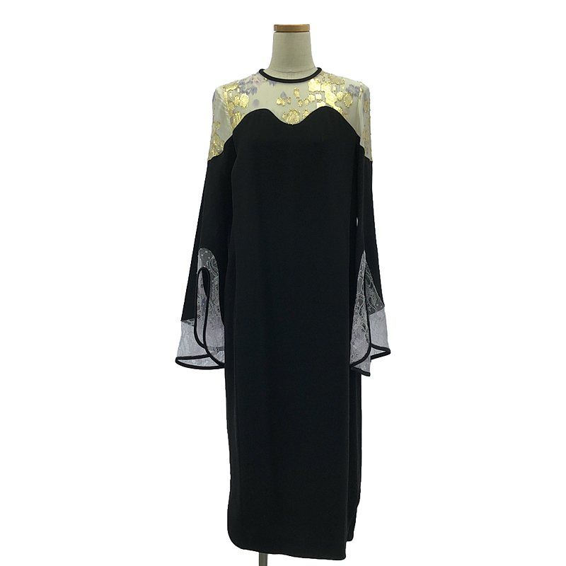 美品】 Mame Kurogouchi / マメクロゴウチ | Silk Lame Printed 美品】 Mame Kurogouchi / マメクロゴウチ | Silk Lame Printed