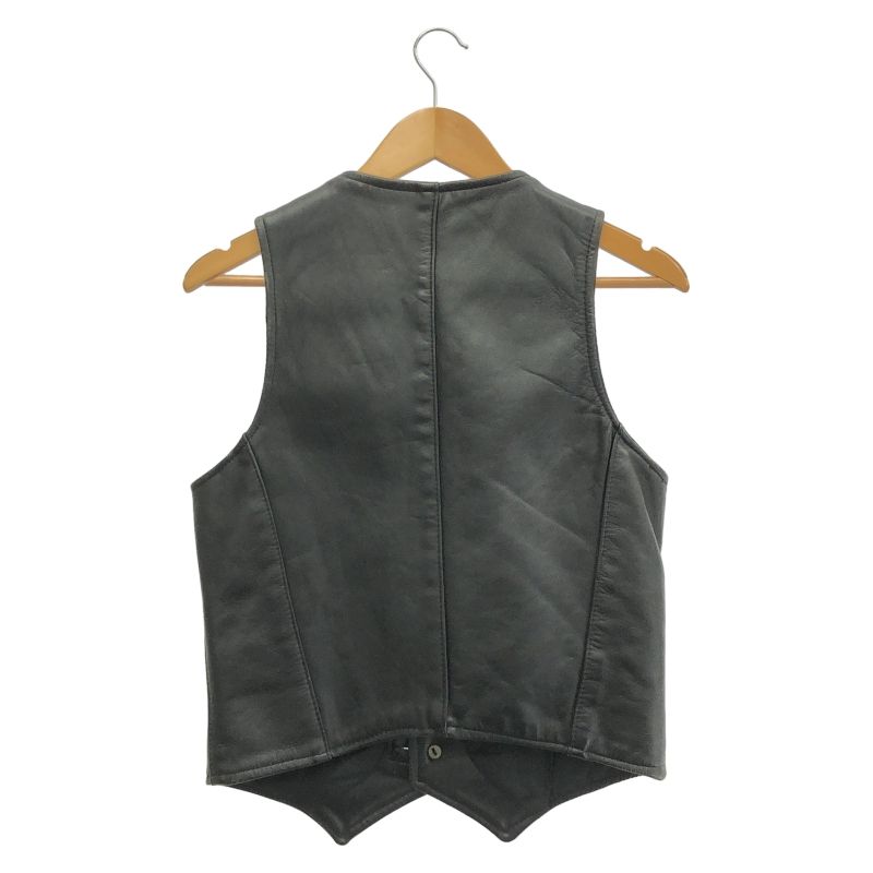 中古】VANSON レザーベスト サイズ38 黒 バンソン[91] - メルカリ