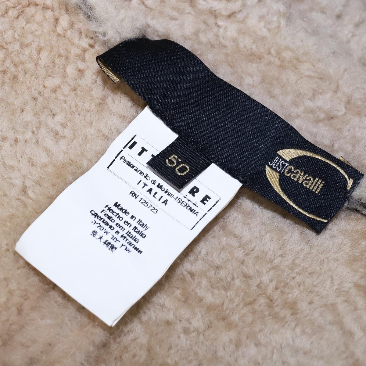 本物 超美品 ジャストカヴァリ 最高級羊毛皮 シアリングムートン  