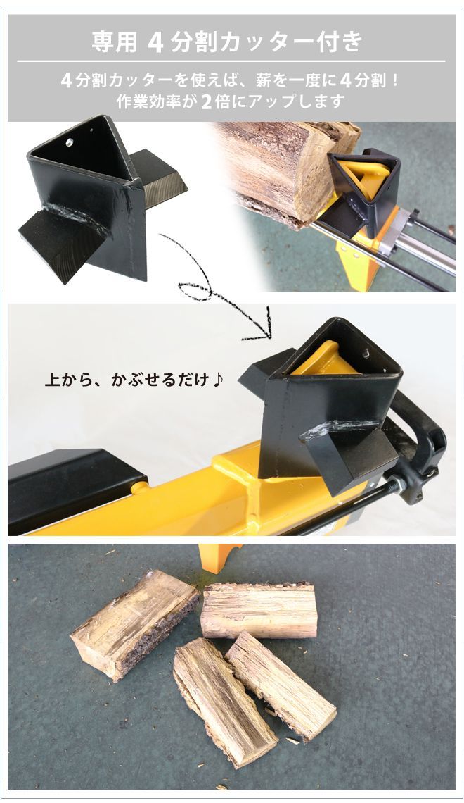 4分割カッター付き