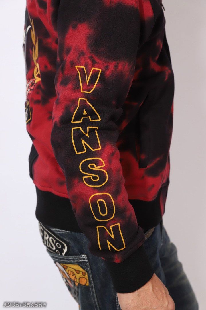 【VANSON】バンソン トムとジェリーコラボ タイダイスウェット 刺繍 XL