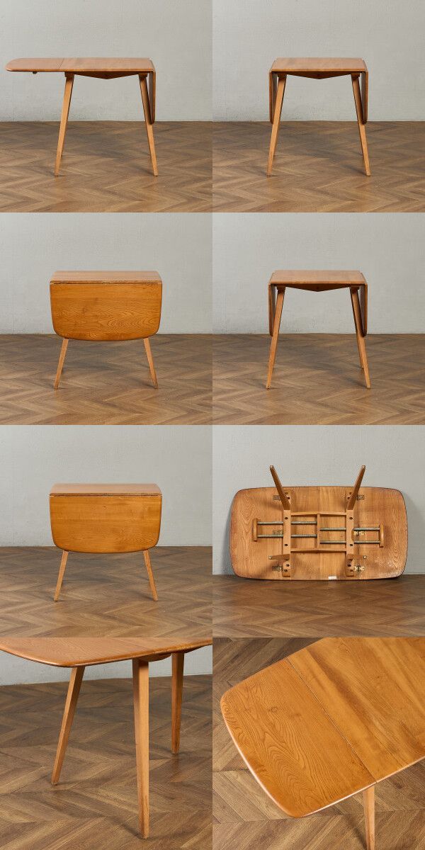 ERCOL(アーコール) ドロップリーフ ラウンドテーブル (501) アーコール