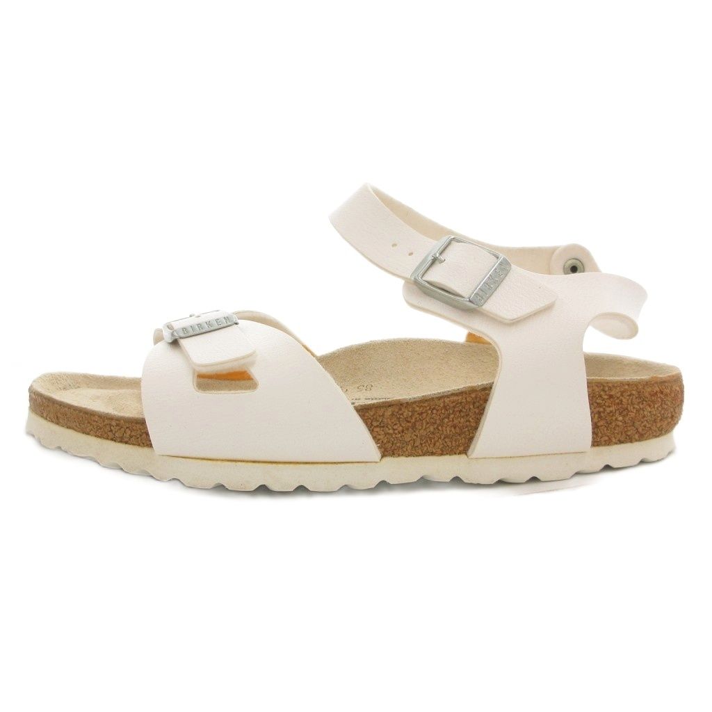 ビルケンシュトック BIRKENSTOCK リオ RIO コンフォートサンダル ストラップ ベルト レザー 24cm 白 ホワイト |GV GY18
