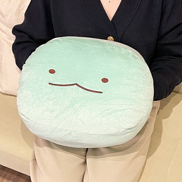 すみっコぐらし とかげ Hag me クッション (ブルー) すみっこ