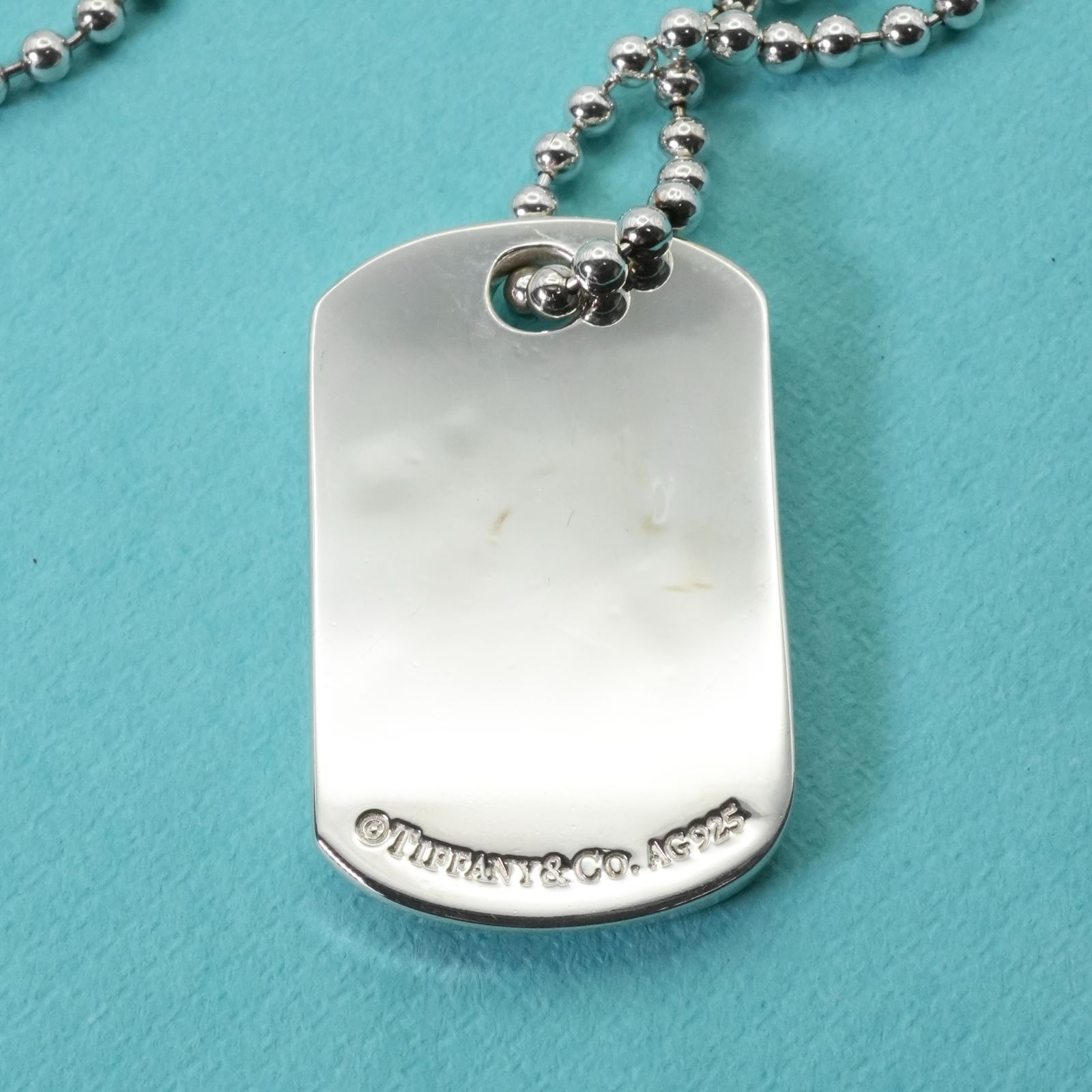 ティファニー 1837 ドックタグ ボールチェーン ネックレス/25-636S