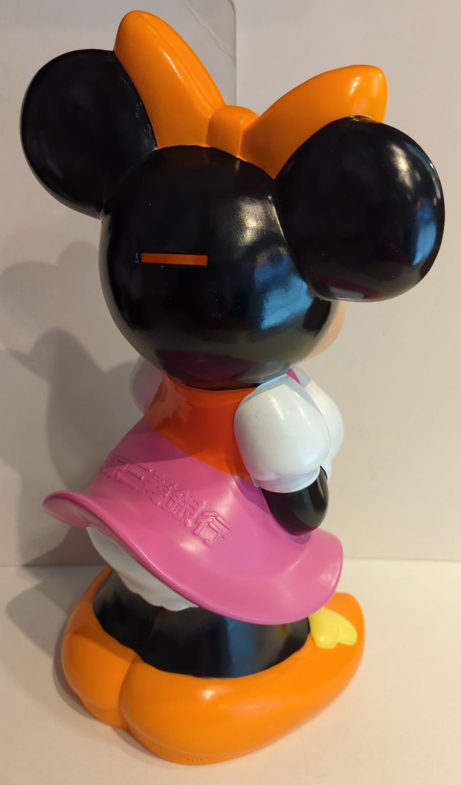 【数量限定，限定セール】 店頭用☆三菱銀行☆初代ミッキーマウス☆大型☆カウンター用☆ソフビ人形☆貯金箱 ３２．３ｃｍ ８００ｇ 当時物 企業物 非売品 現状