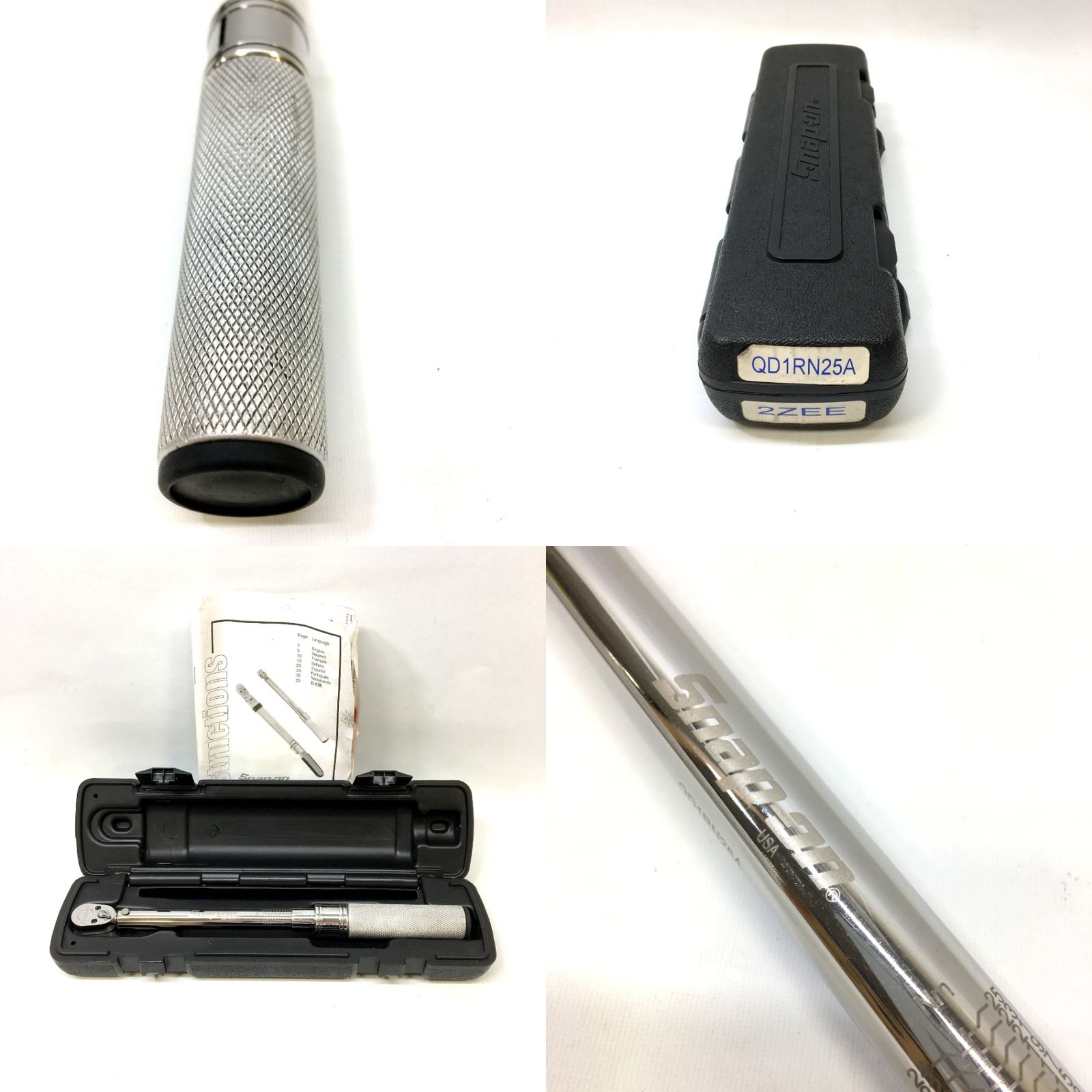 Snap-on スナップオン 1 4 トルクレンチ QD1RN25A ケース付 5～25N m 未校正 ハンドツール △ DW3549 HRDEVELOPMENT_JP