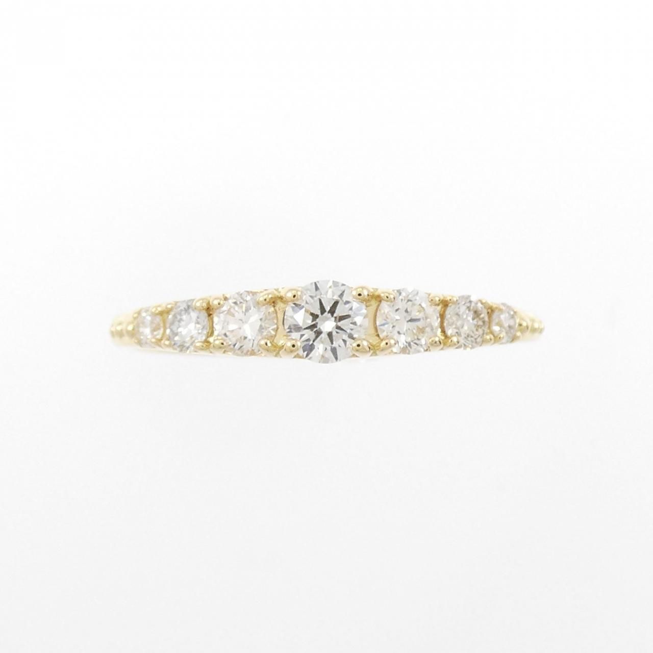 K18 ダイヤモンドリング 0.30ct 通販限定】K18イエローゴールド 0.18