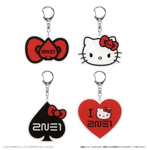 2NE1×HELLO KITTY】アクリルキーホルダー（ランダム全4種