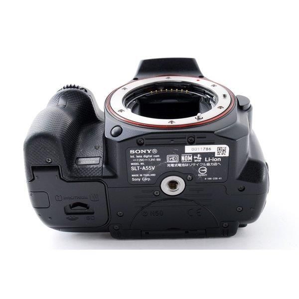 ソニー SONY α55 SLT-A55V ダブルズームセット ブラック 美品 SD